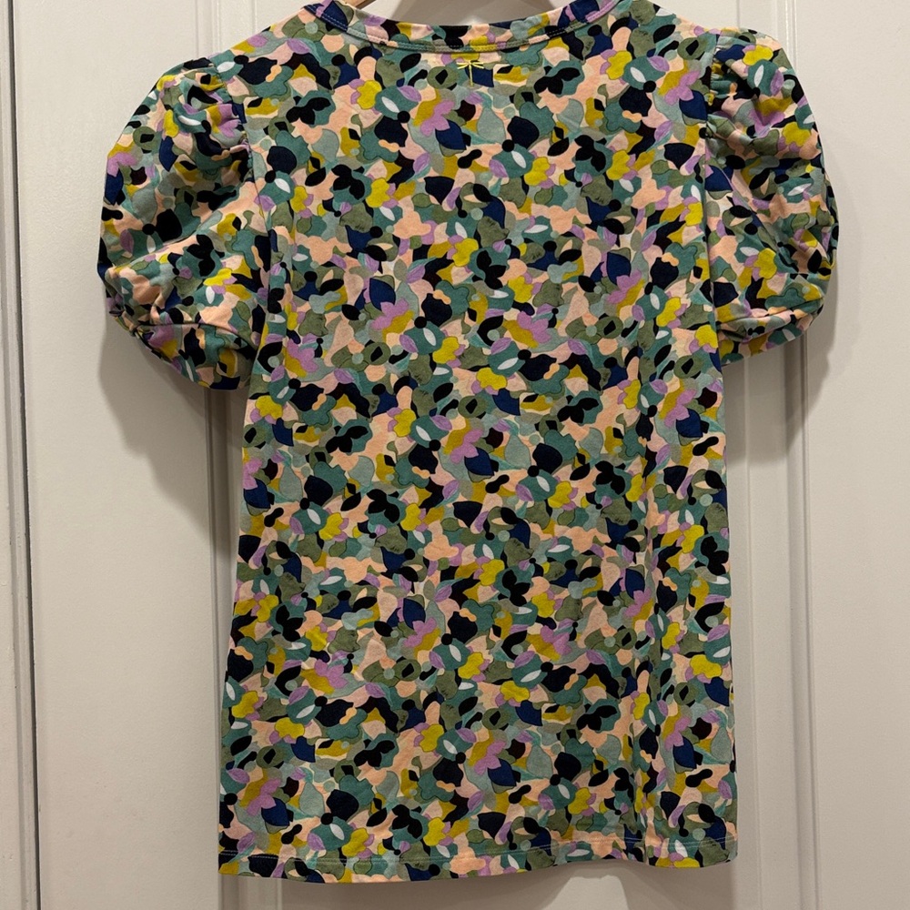Tyler Boe Colorful Puff Sleeve Blouse - Picture 6 of 9